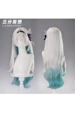1/3 Delusion Honkai Star Rail Firefly Grey Blue Cosplay Wig